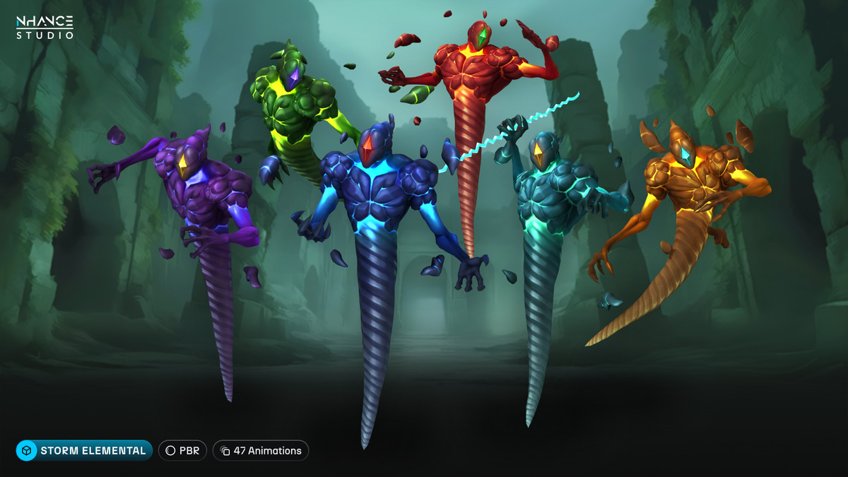 Stylized Fantasy Elementals Pack #4