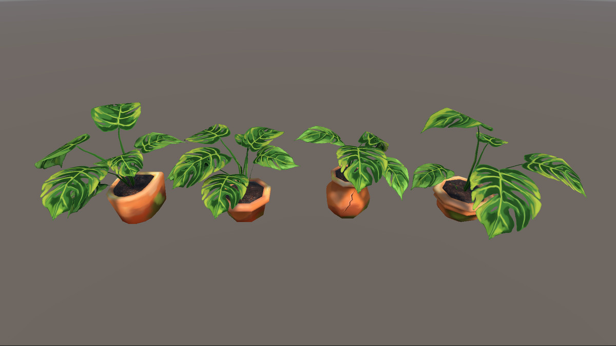 Stylized Hand-Painted Plant & Flower Pack