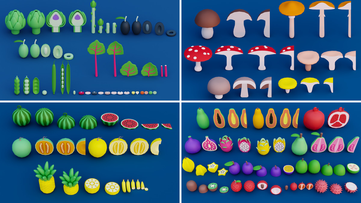Cartoon Food Mega Pack