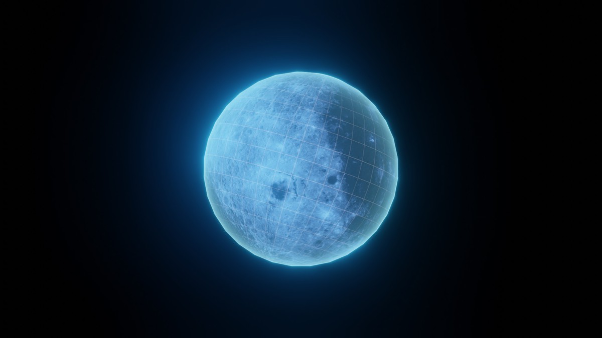 Holographic Solar System Sci-Fi 3D Model