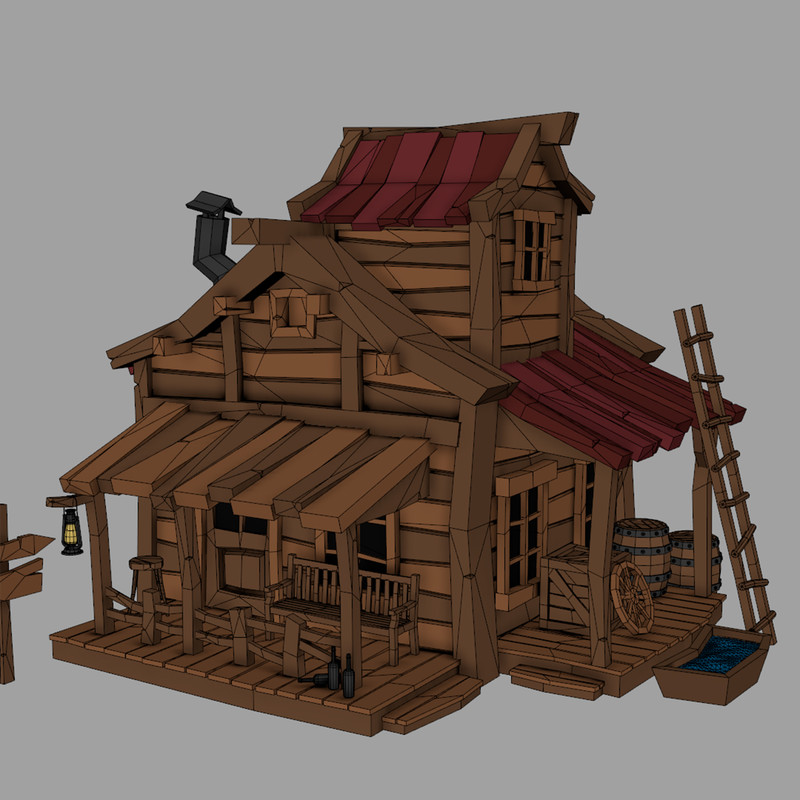 12 Wild West Buildings Pack