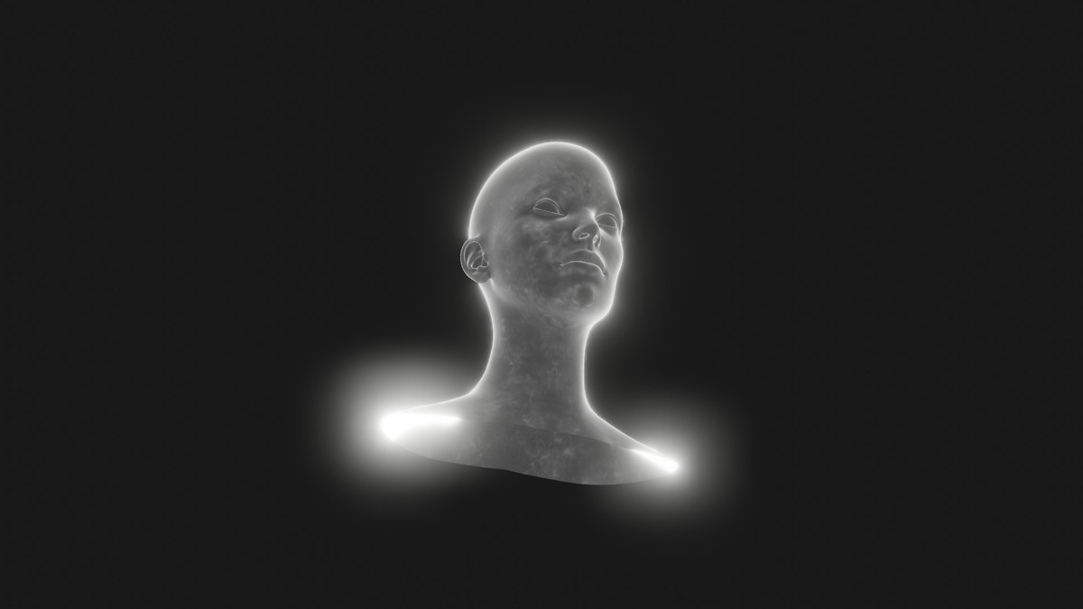 Ghostly Male Female Heads 3D Model Pack - Animated, Blend Shapes