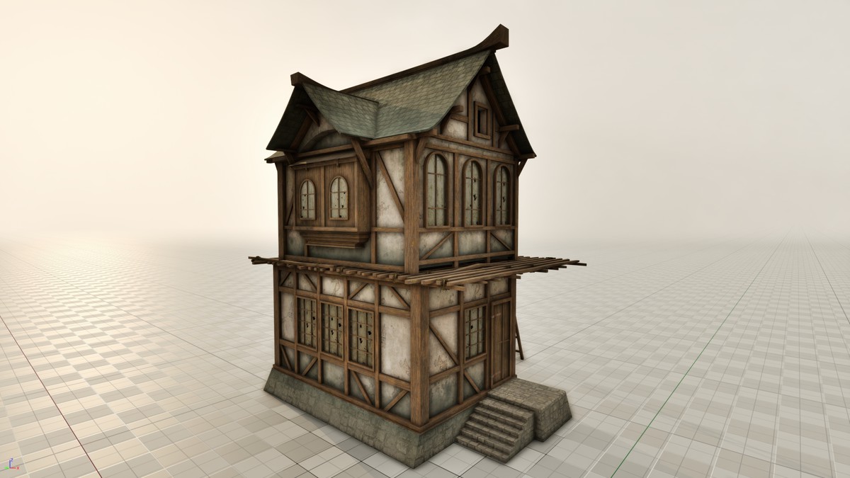 Medieval 3D Buildings Set