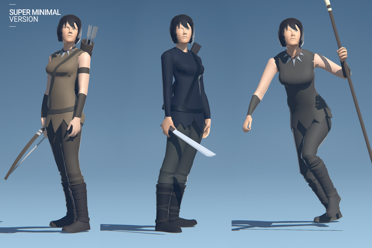 Polyquest Heroes: Warrior I Huntress