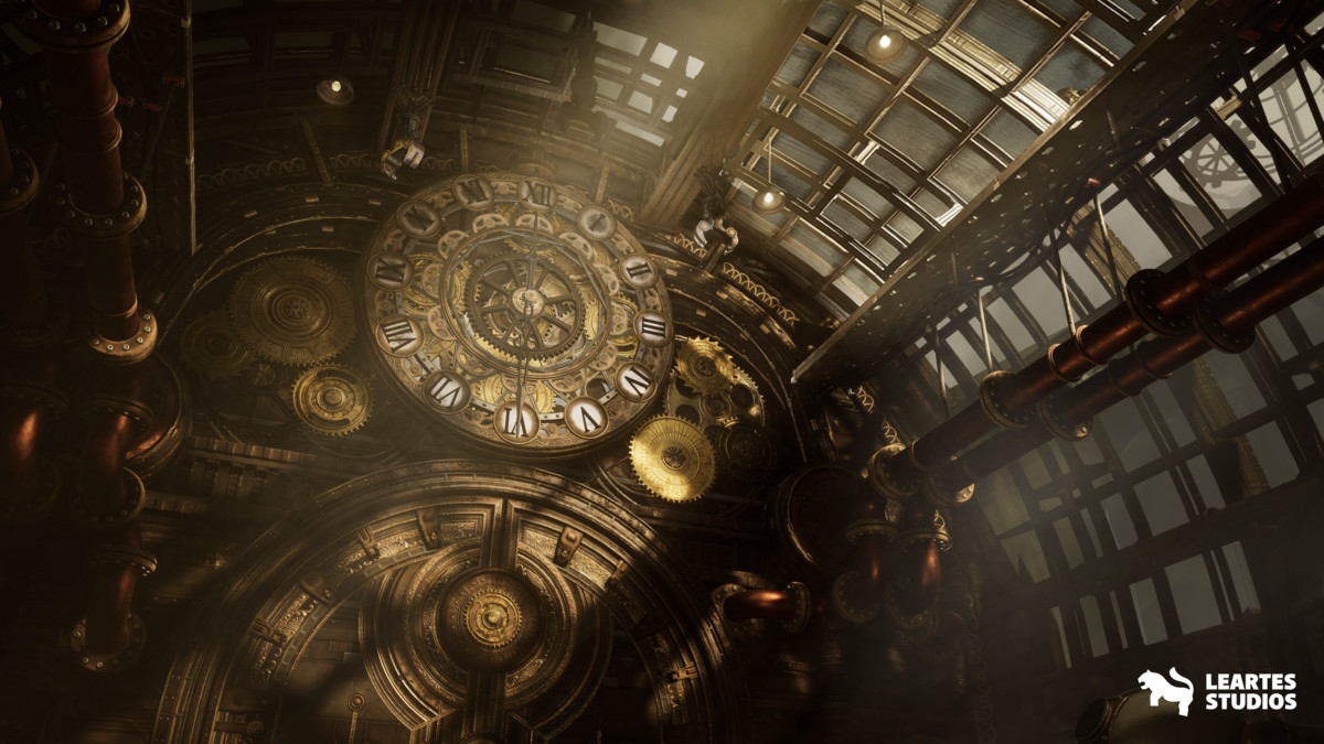 Steampunk Clock Factory Environment