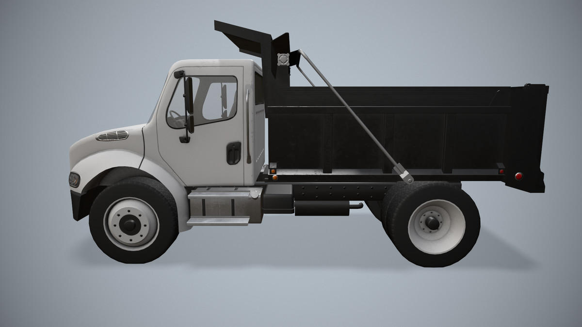 White Dump Truck (330)