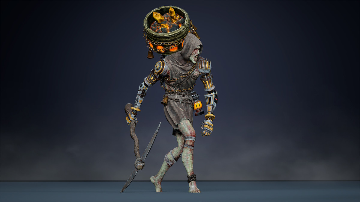 Fantasy Cyborg Miner 1