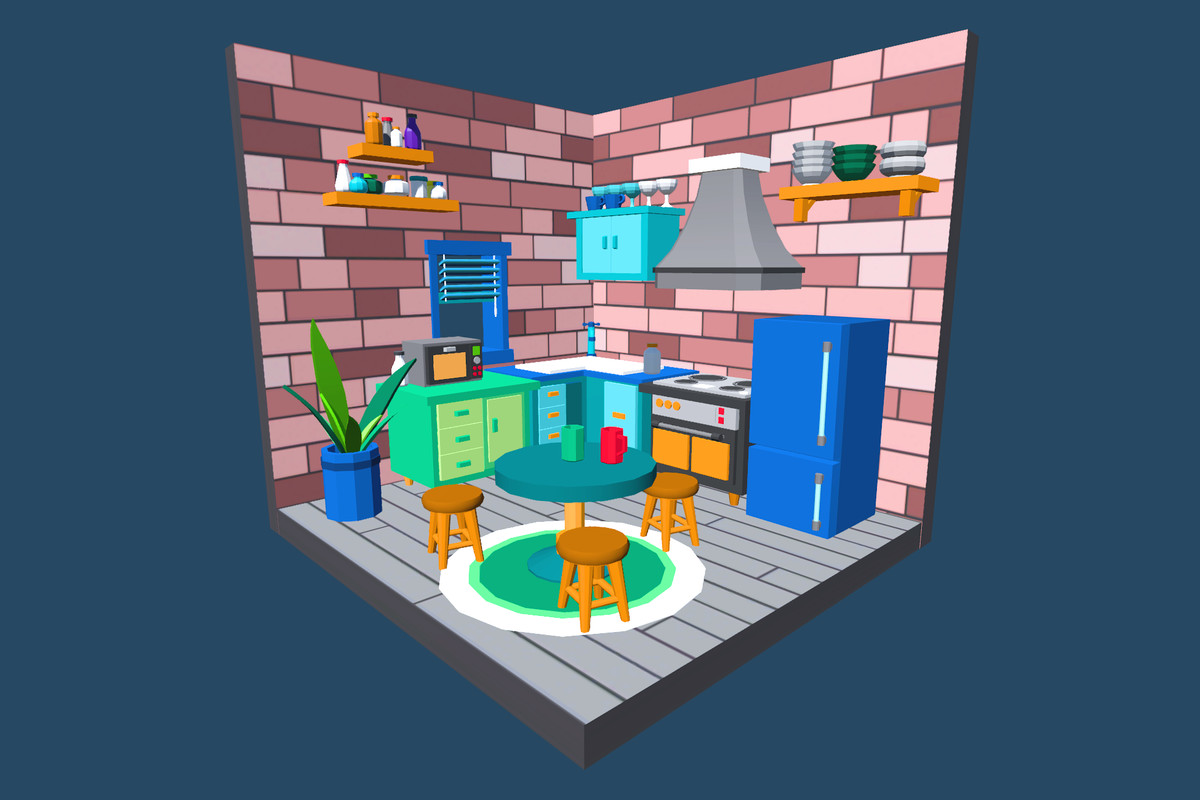 Cute Low Poly Furniture Pack - Colorful Interior Props