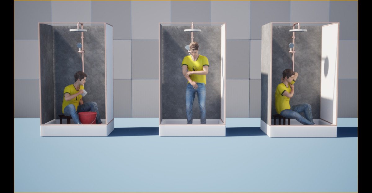 Shower NPC Animation