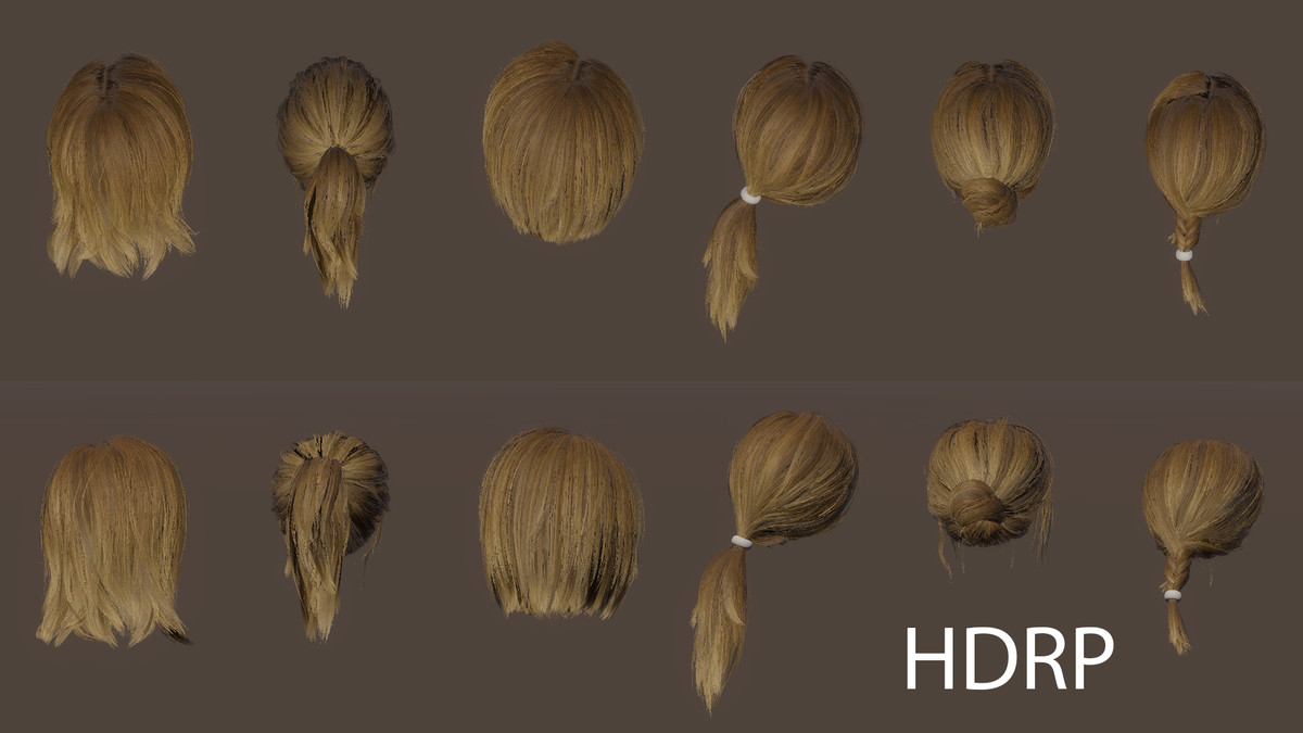 Essential Real-Time Hair Pack – Game-Ready Hairstyles for Unity