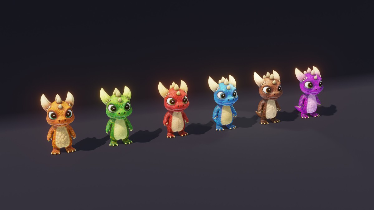 Cute Cartoon Dinosaurs Pack