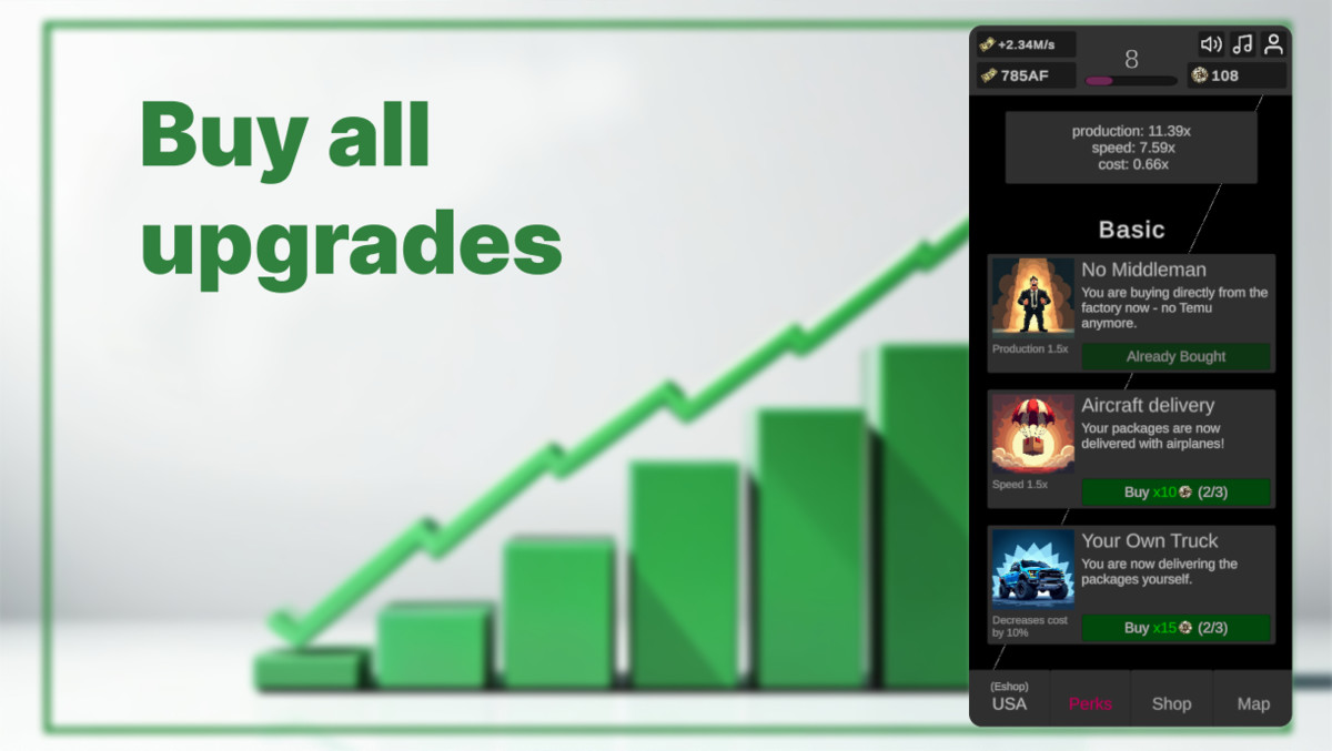 Dropshipping Empire - Complete Idle Clicker Game Template