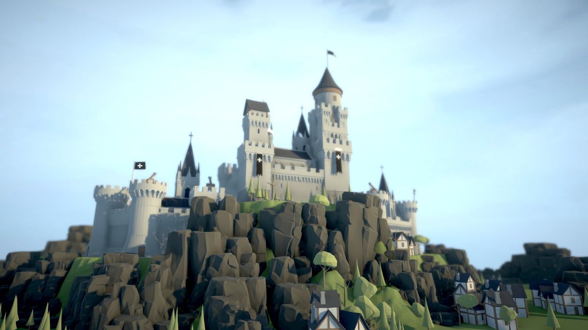 Templar Castle - Low Poly