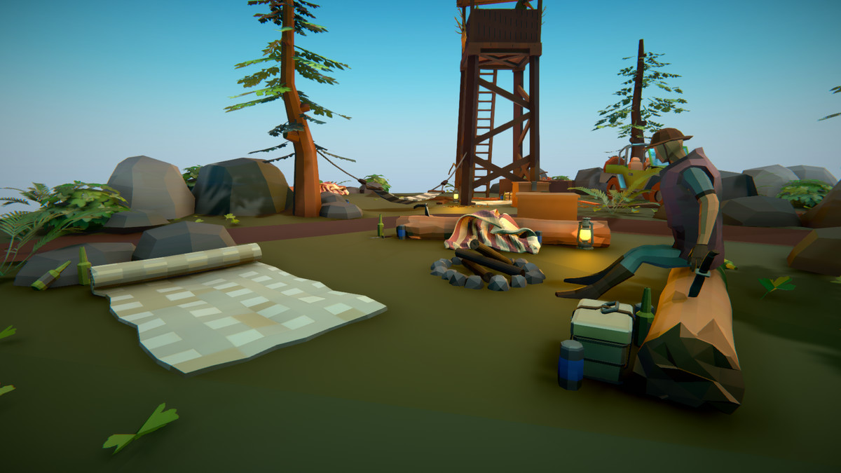 Polygonal Hunters Hideout Spot Asset Package