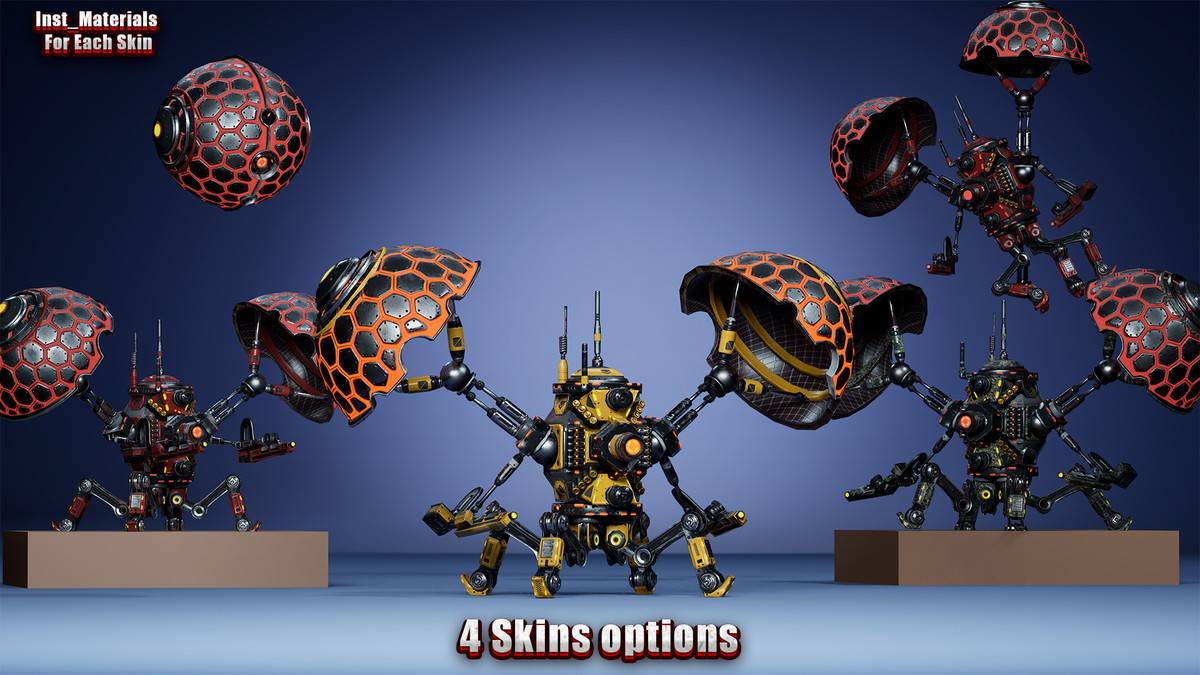 Sci-Fi Drones pack Vol 1