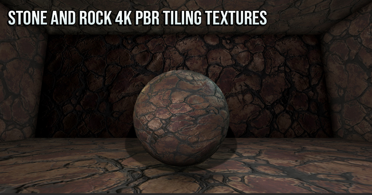 21 Stone and Rock 4K PBR Tiling Textures Collection