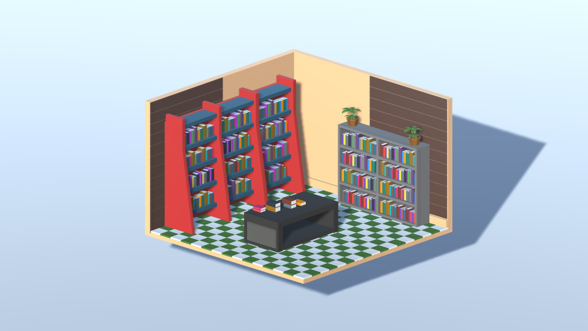 3D LOWPOLY WORK ROOMS
