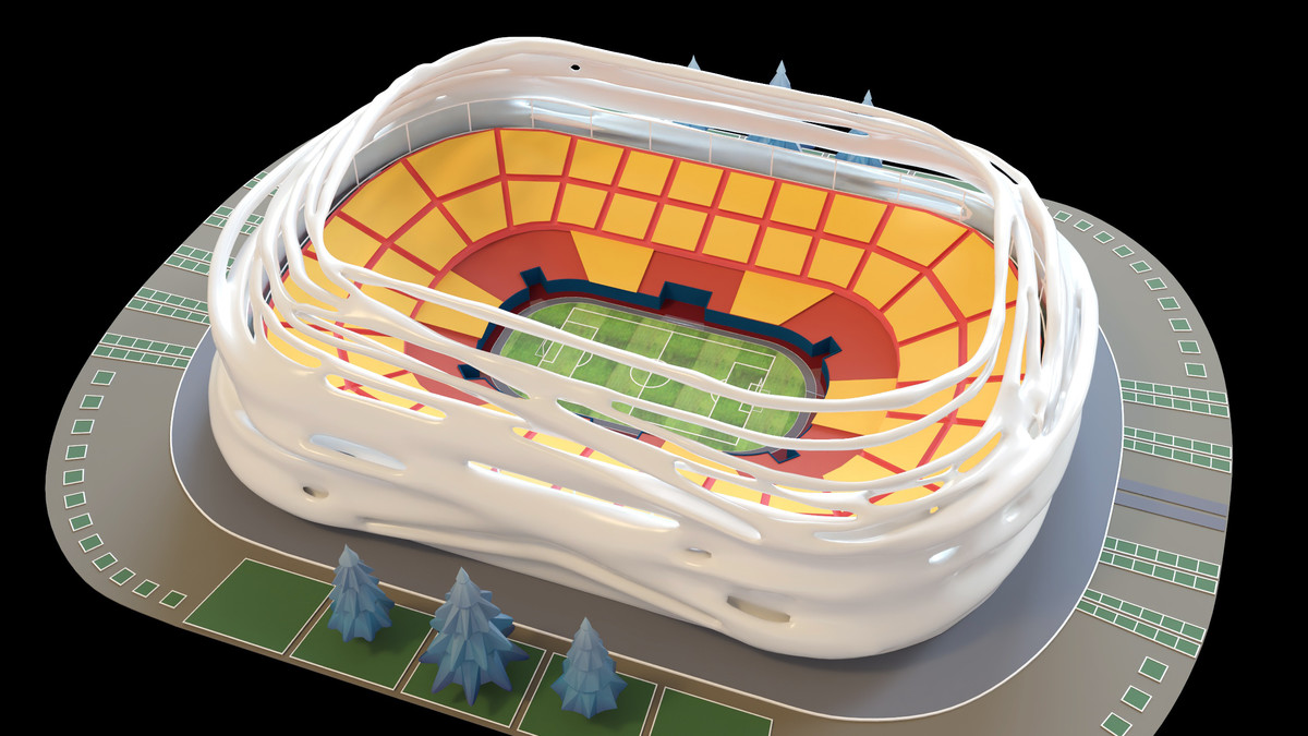 Stylised Sport Stadium Collection - 12 Low Poly Modular 3d Assets