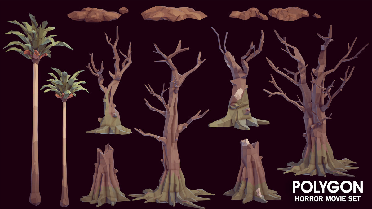 POLYGON - Horror Movie Set - Low Poly 3D Art by Synty