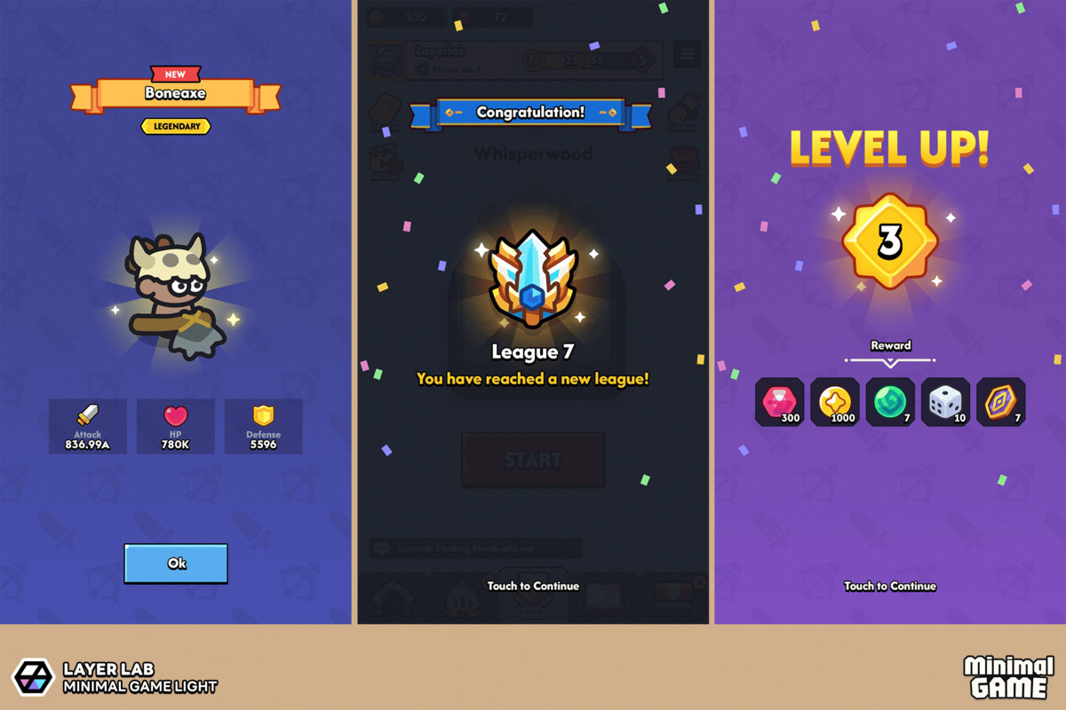 GUI Pro - Minimal Game Light(+PSD)