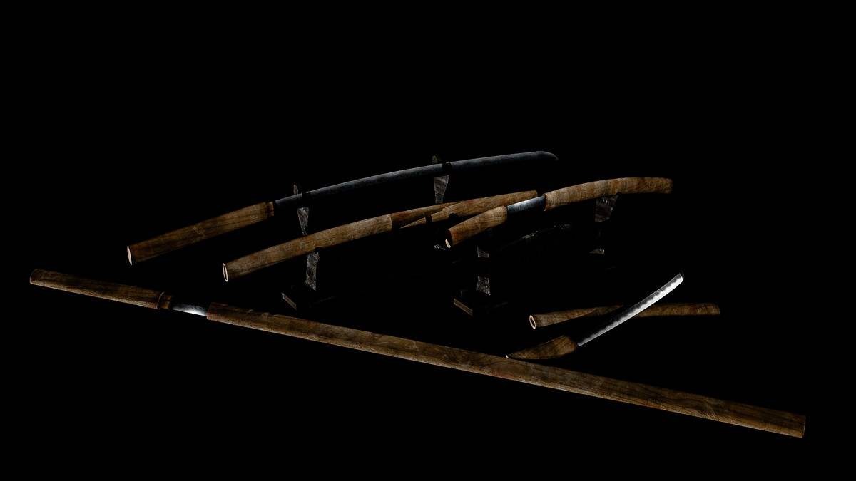 Traditional Japanese Dark Weaponry Set