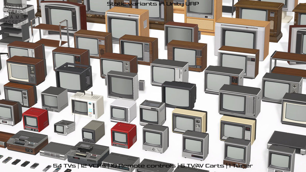 80s TVs Mega Pack - Vintage TV and VCR Collection