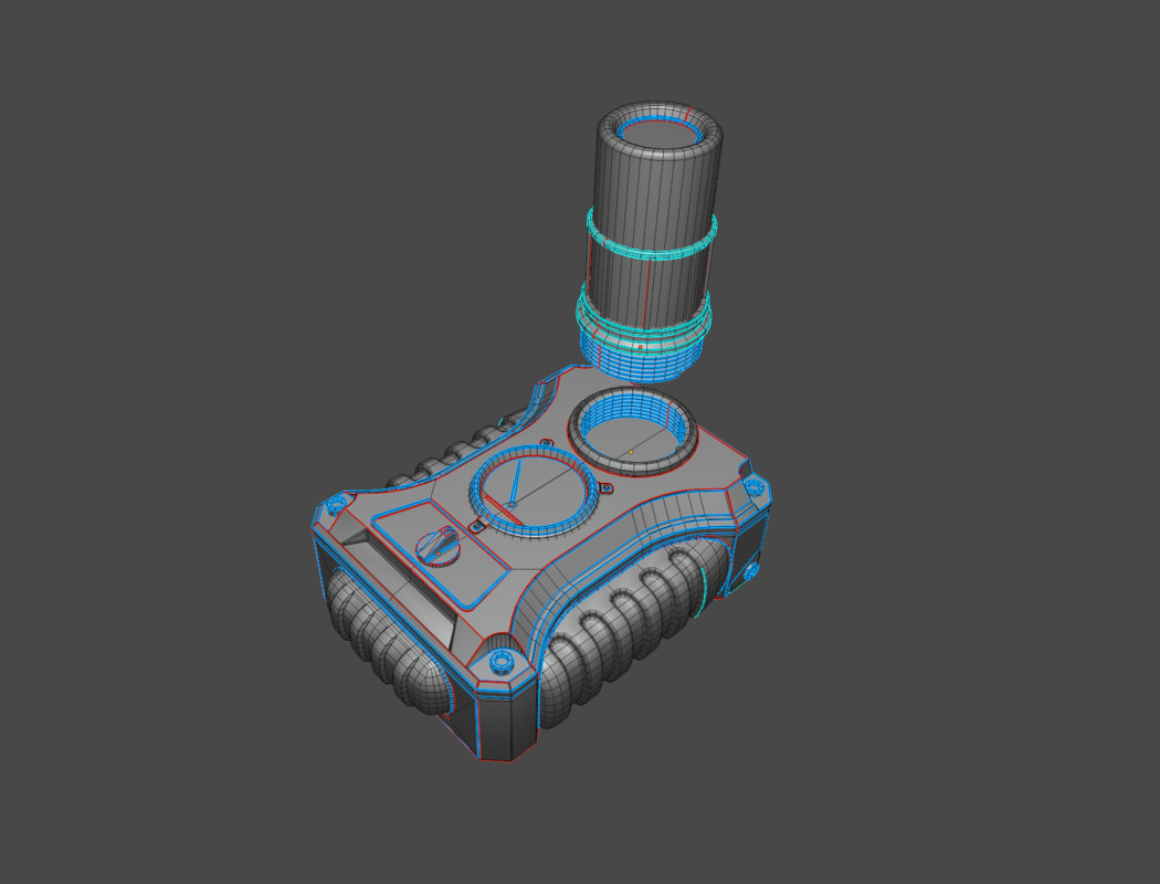 Modern upgradeable Geiger Counter Pack (PBR)