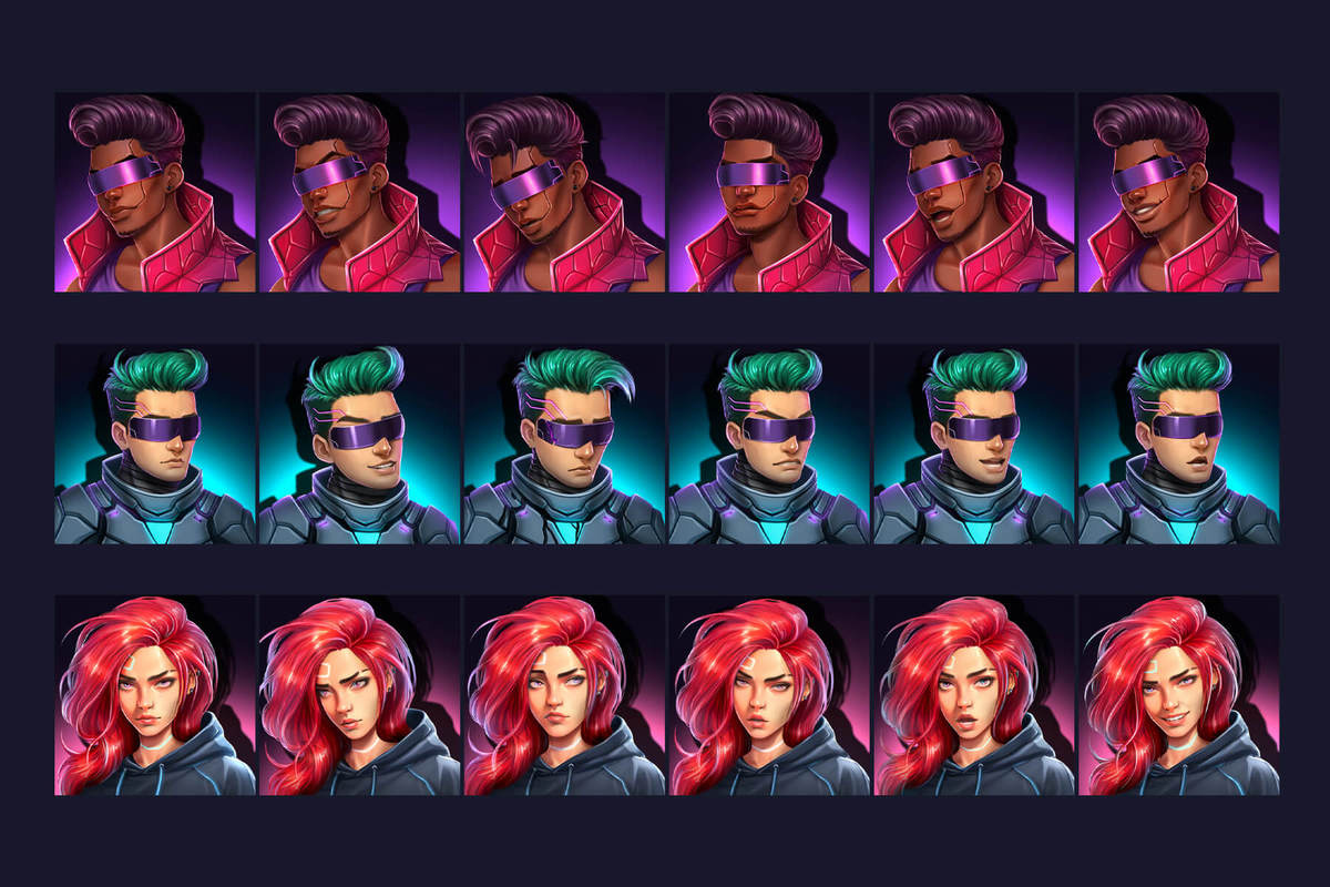 2700 Cyberpunk RPG Icons Pack