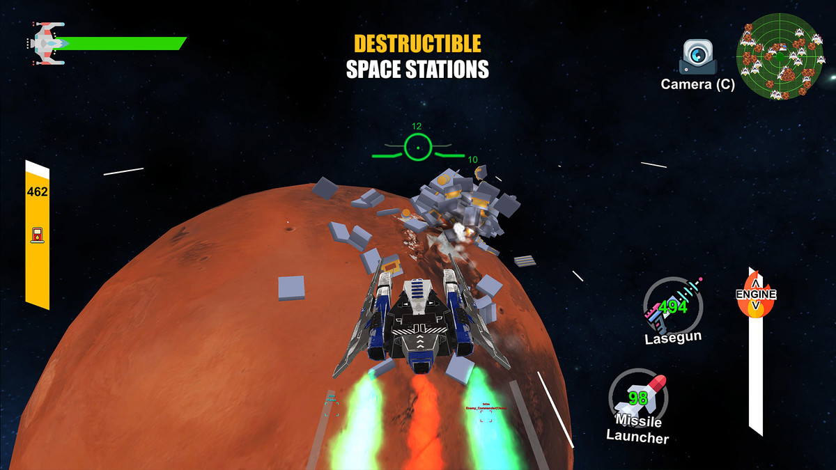 3D Spaceship Controller with Modular Weapon System for Mobile & PC