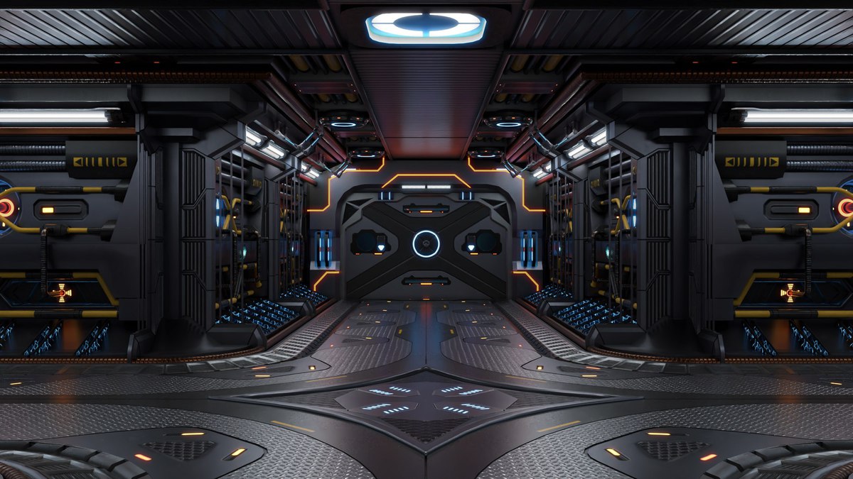 Sci Fi Corridor 01 URP HDRP Textures