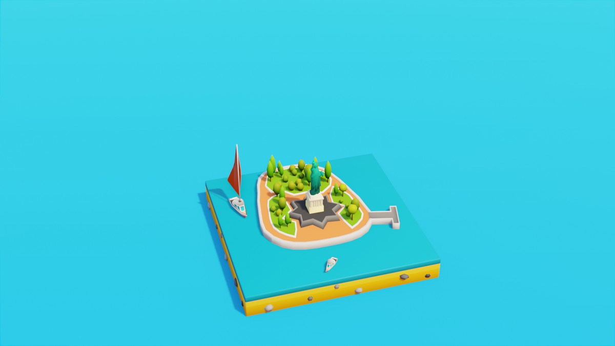 Low Poly LandMarks by IGS