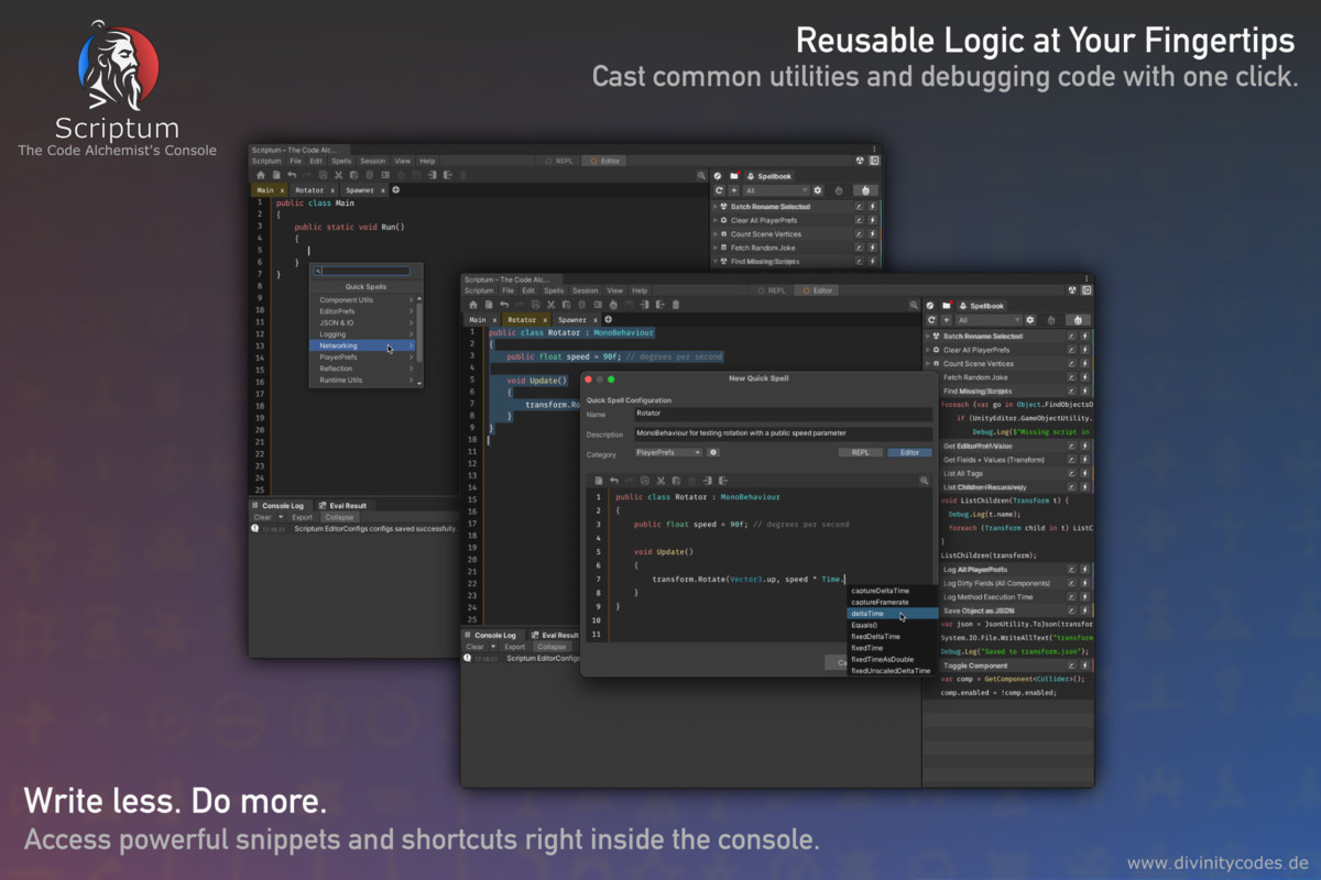 Scriptum - The Code Alchemist's Console