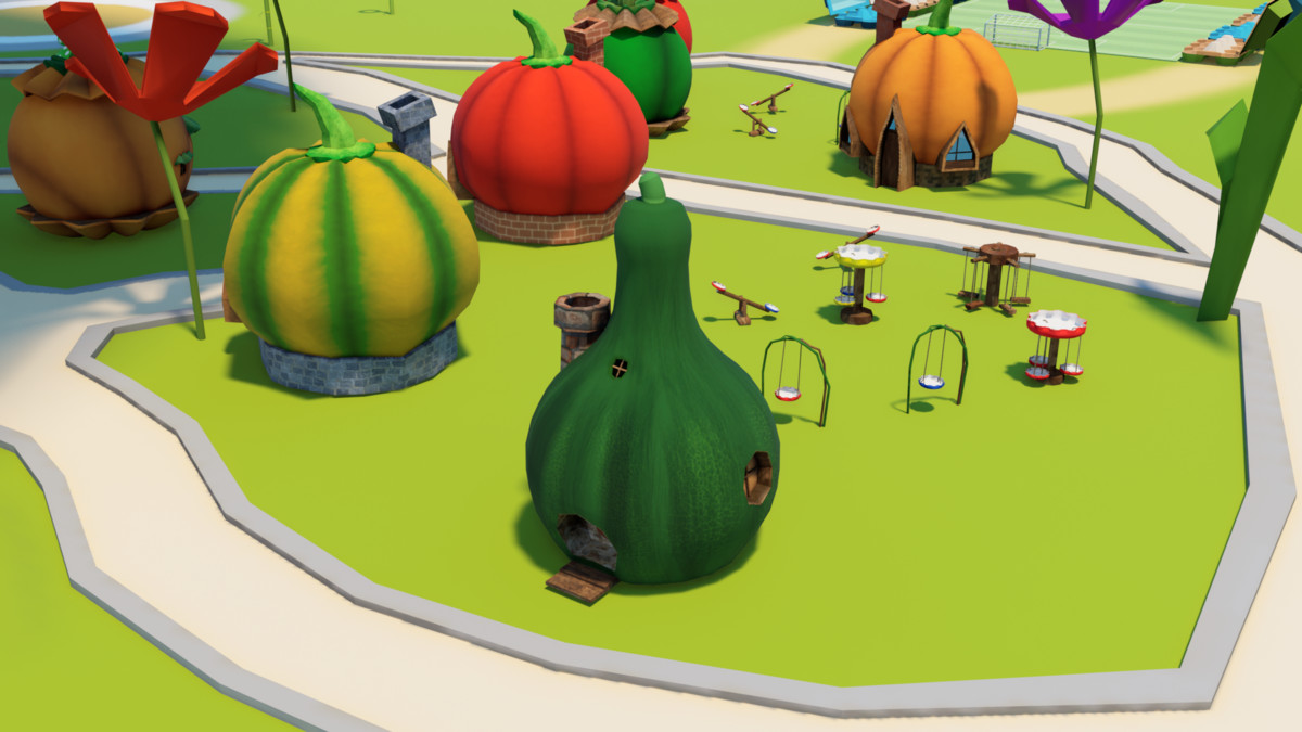 Bugs City - Stylized Cartoon Town Environment