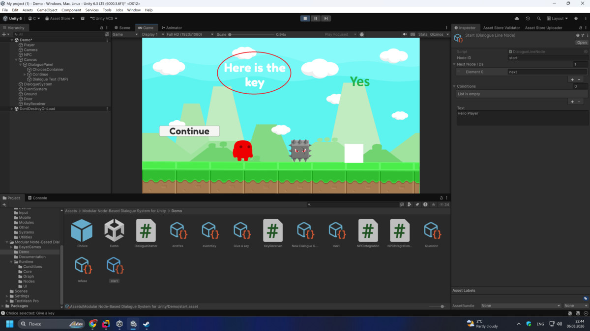 Simple Dialogue System (Drop-in, UI Ready)