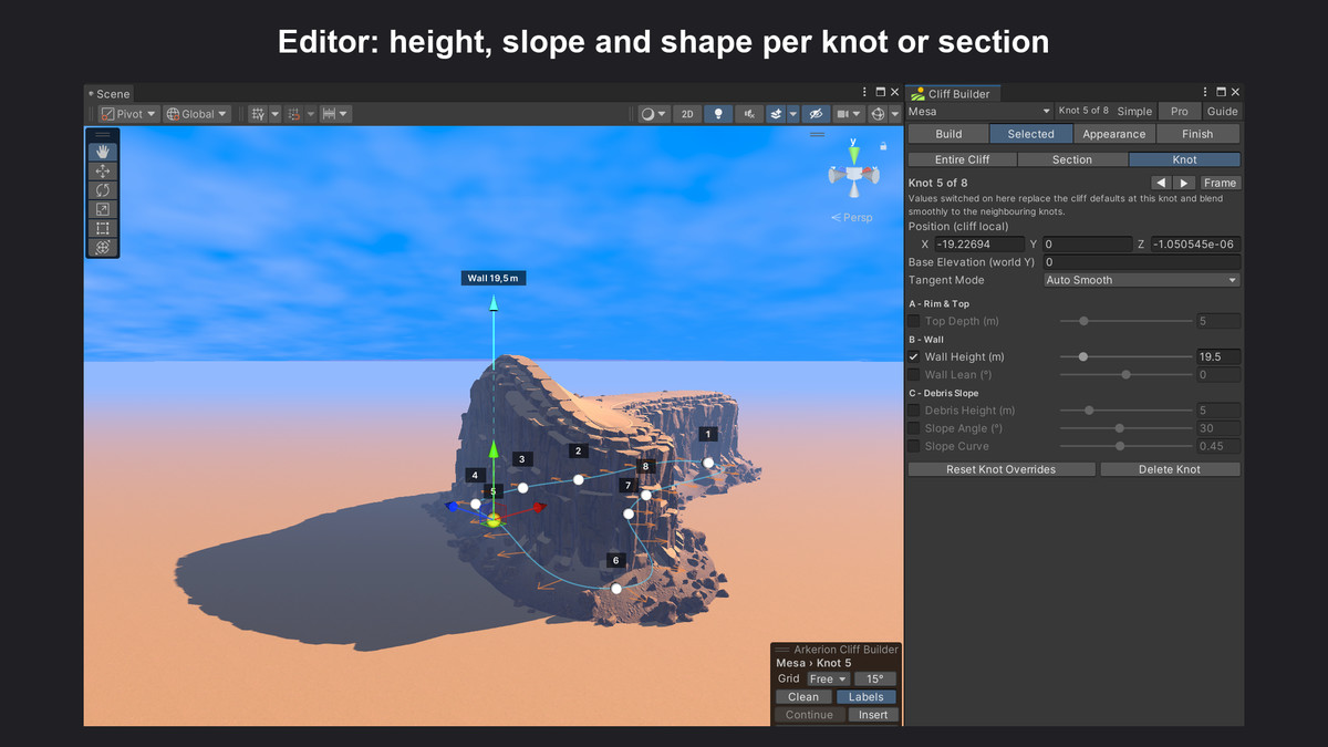 Procedural Cliff Builder
