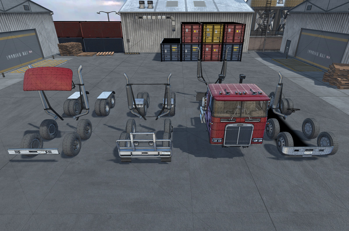 TwinSteer cabover truck