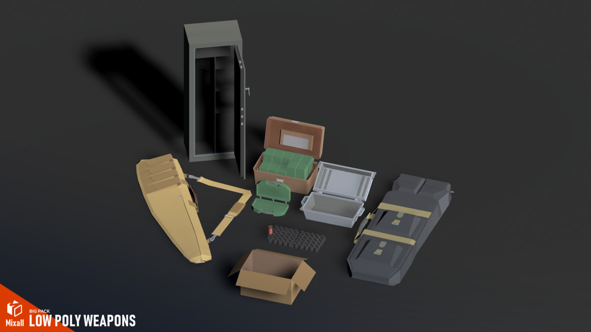 LOW POLY Weapons - Big pack