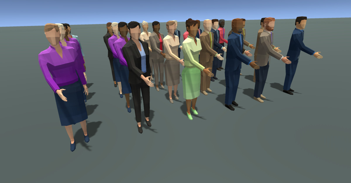 Low Poly Business People