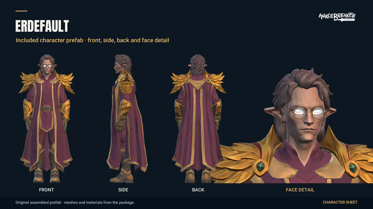 Stylized Elves Characters - Facial & Body Rig