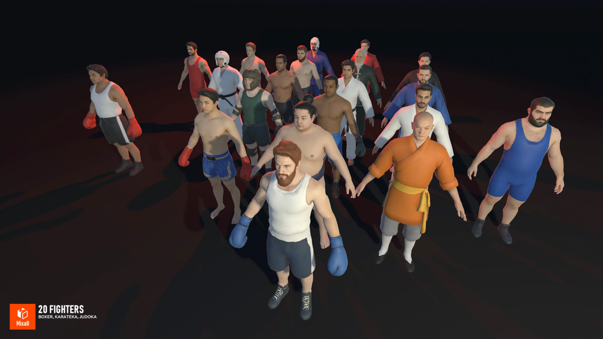 Combat Arenas & Fighter Characters Pack
