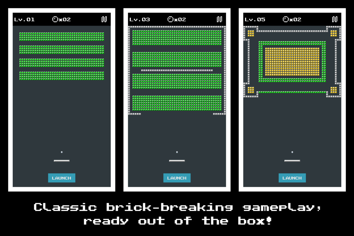 Block Breaker - Burst Powered Retro Arcade