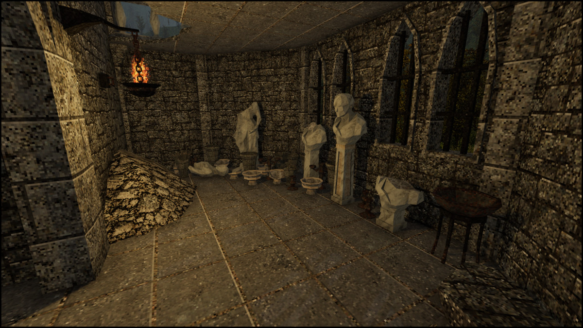 Retro Style Module Abandoned Ruins - Retro Style Modular Environment Pack