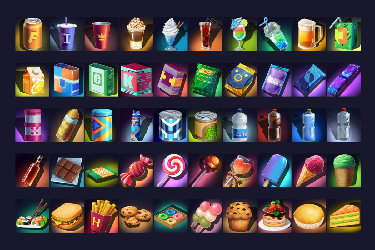 2700 Cyberpunk RPG Icons Pack