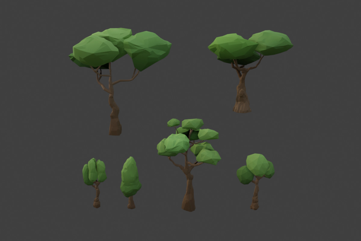 Low Poly Nature Biomes - 120+ Assets