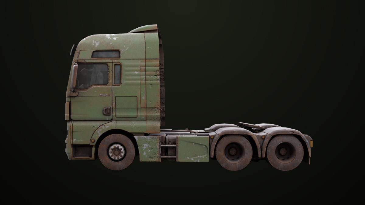 Heavy Truck Chassis 04 Dirty 4 URP HDRP Textures