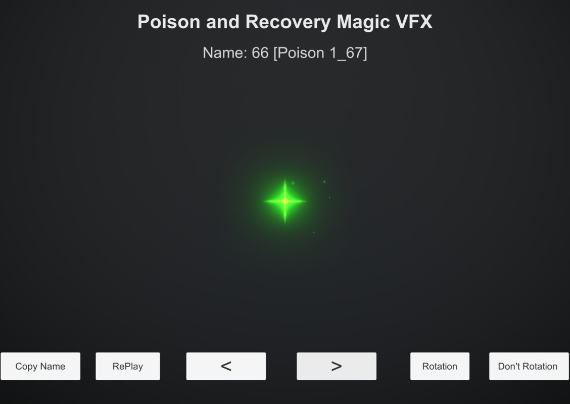 Poison and Recovery Magic VFX
