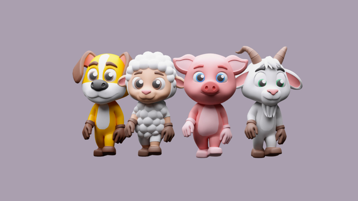 Cartoon characters animals 3 01