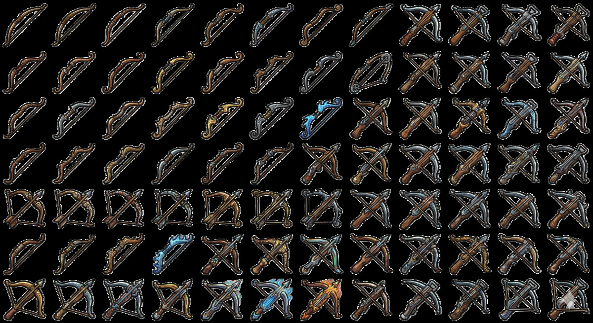 2D Fantasy RPG Weapon Icon Pack - 1000+ Items