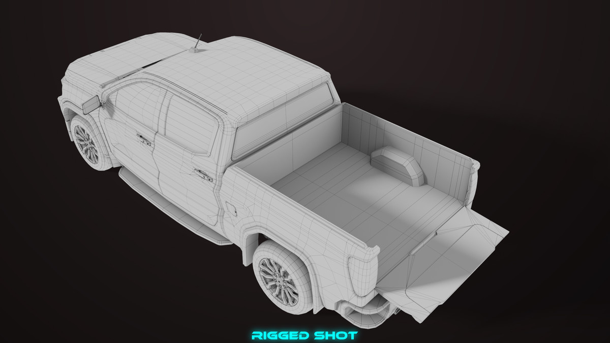 Pickup Truck 02 Red Dusty URP HDRP Textures