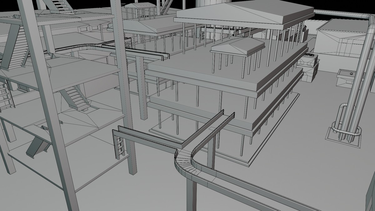 Factory Warehouse Exterior and Interior URP and HDRP Textures